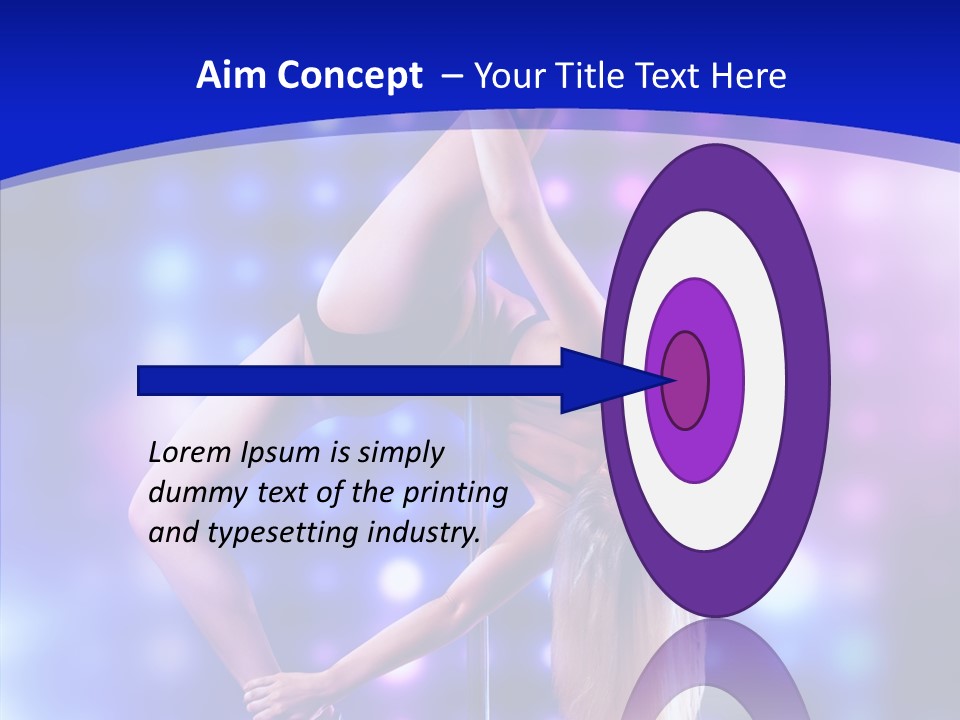 Black Pretty Young PowerPoint Template