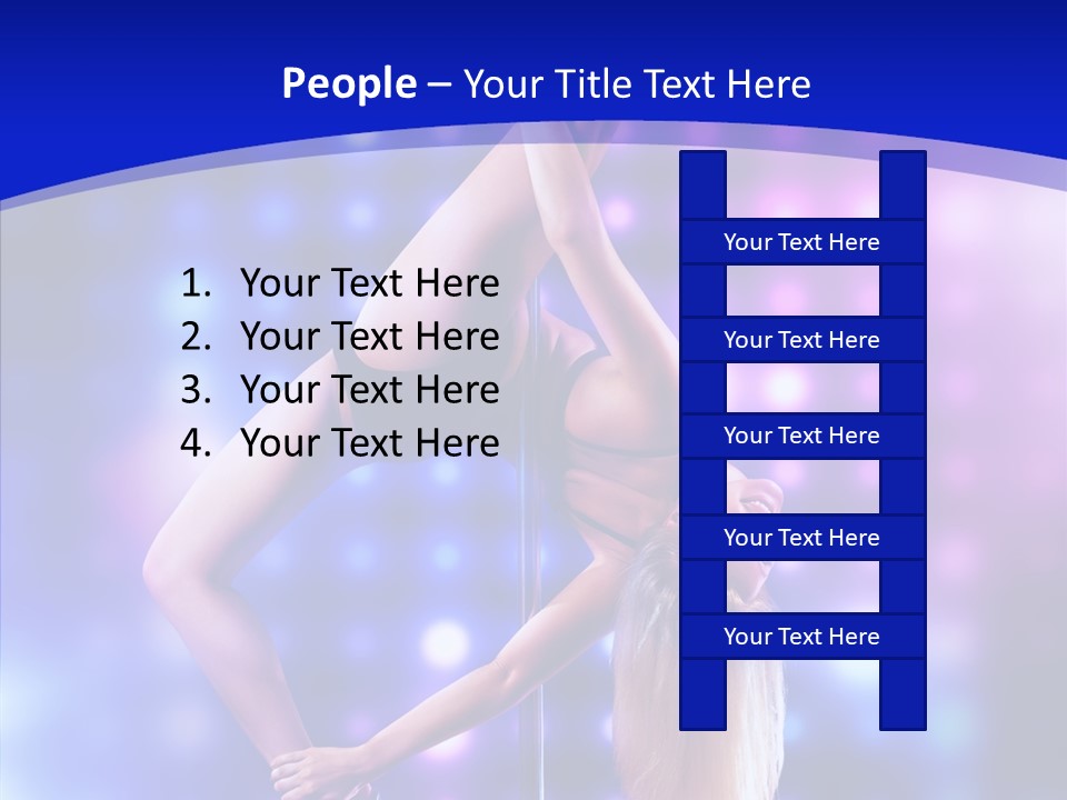 Black Pretty Young PowerPoint Template