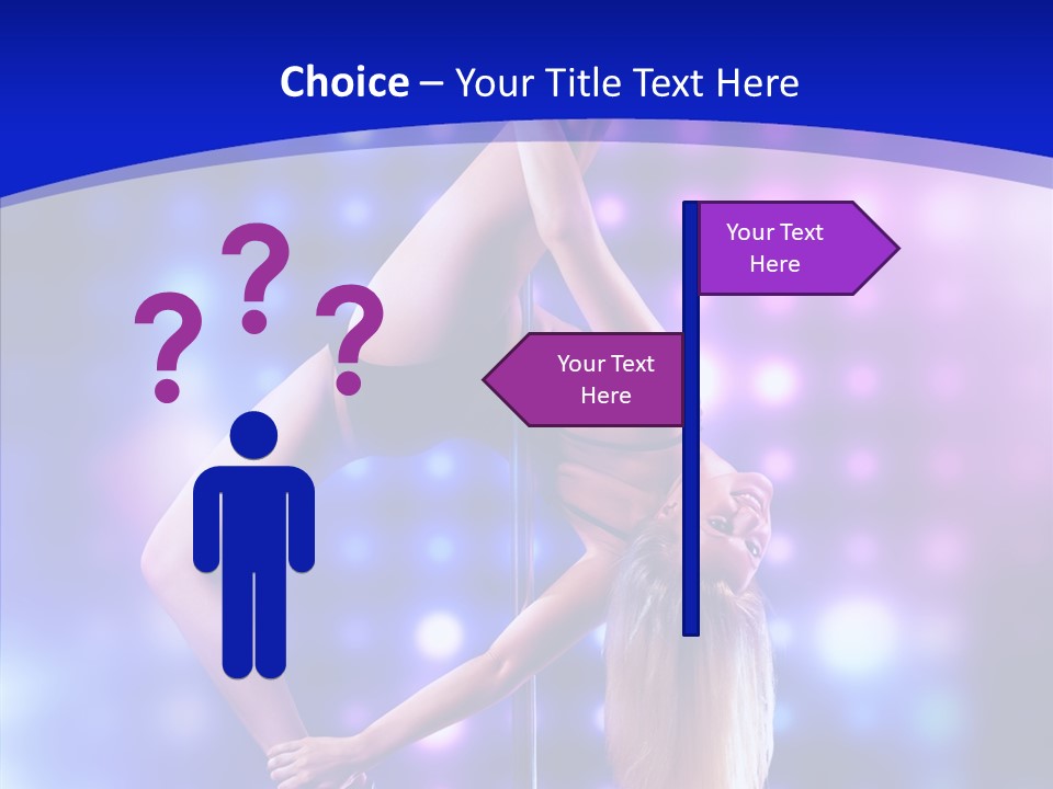 Black Pretty Young PowerPoint Template