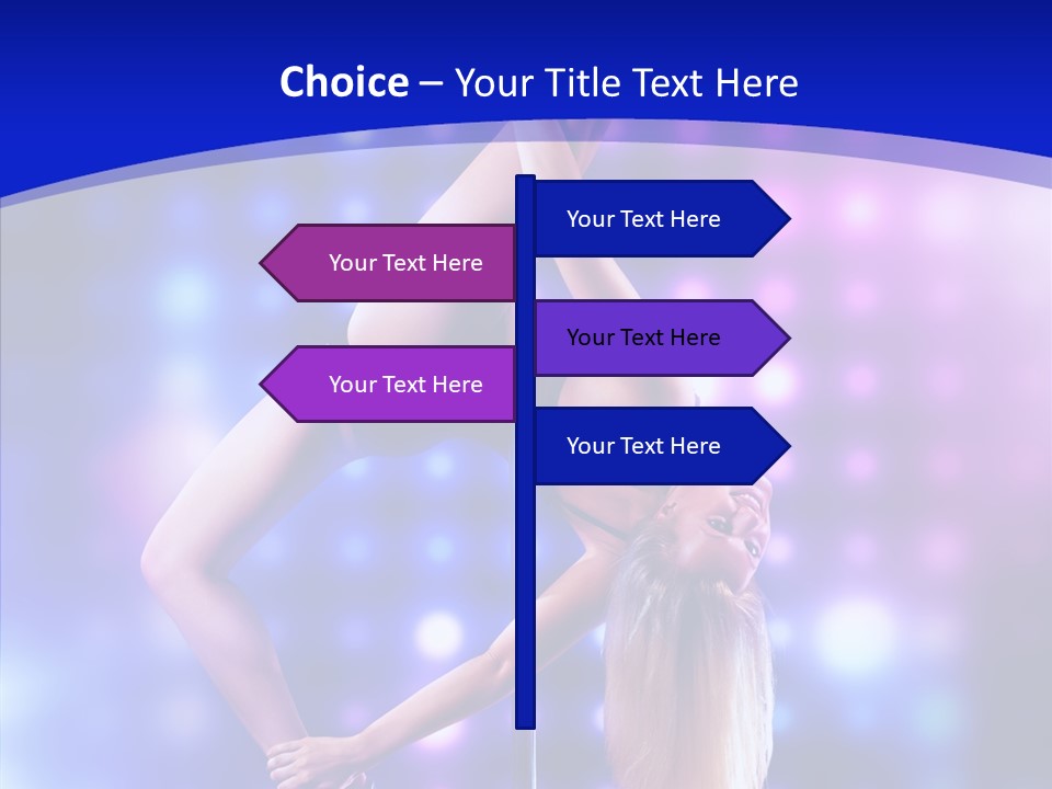 Black Pretty Young PowerPoint Template