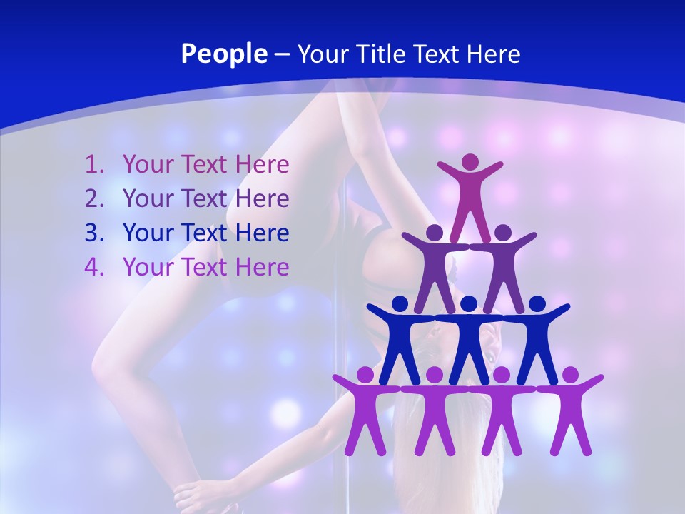 Black Pretty Young PowerPoint Template