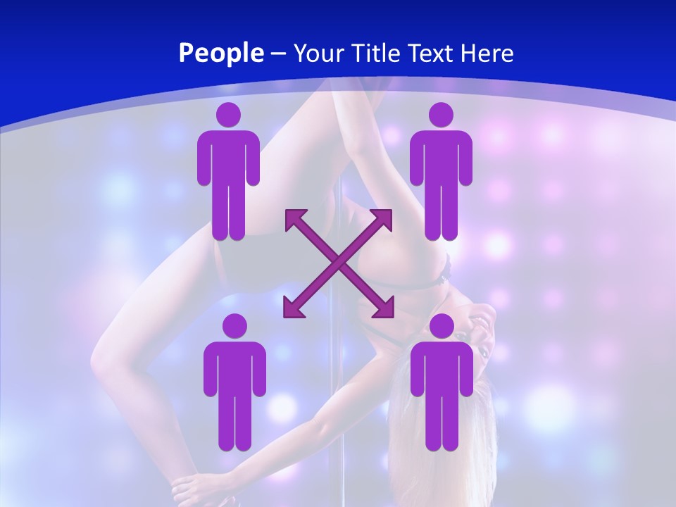 Black Pretty Young PowerPoint Template