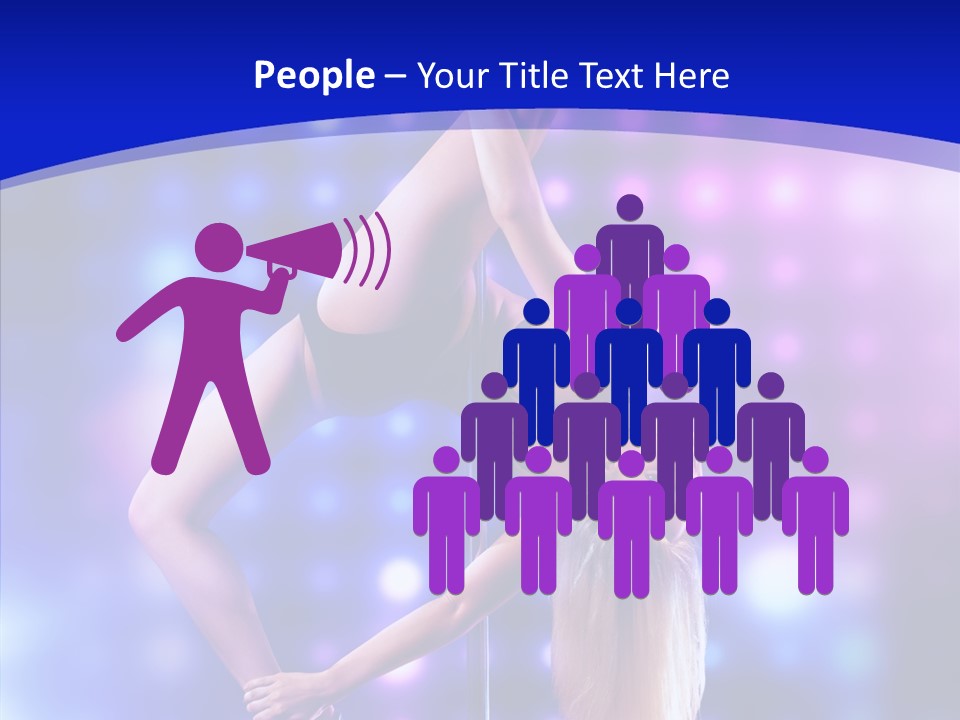 Black Pretty Young PowerPoint Template