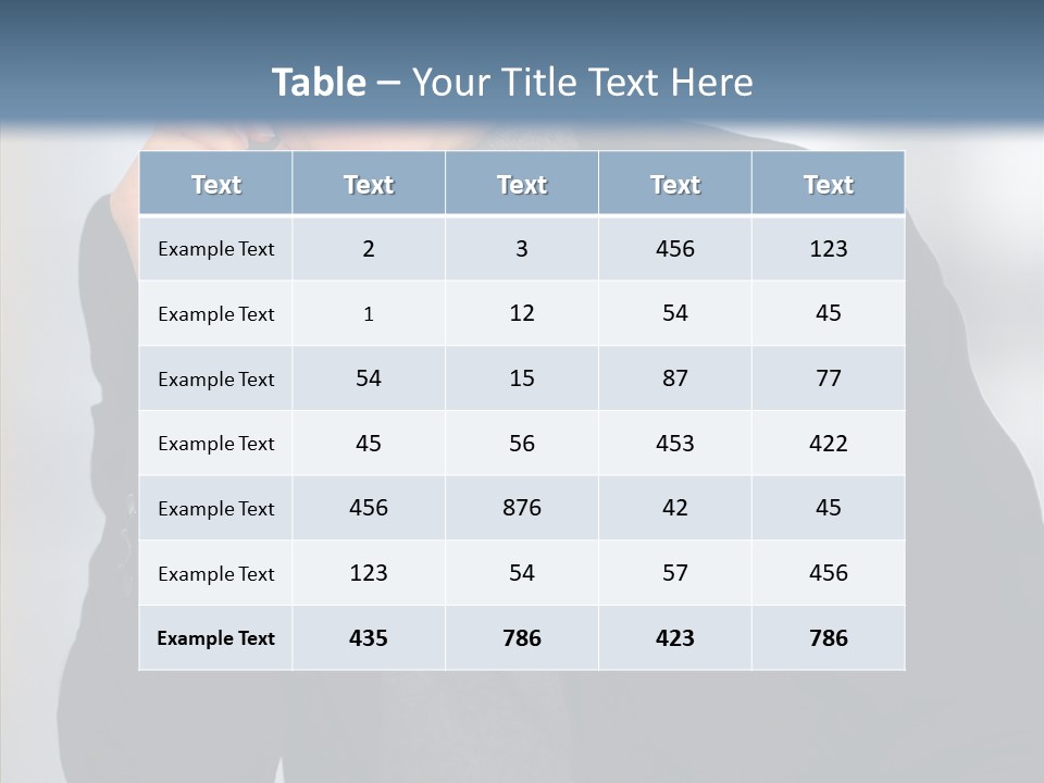 Table Together Trategy PowerPoint Template