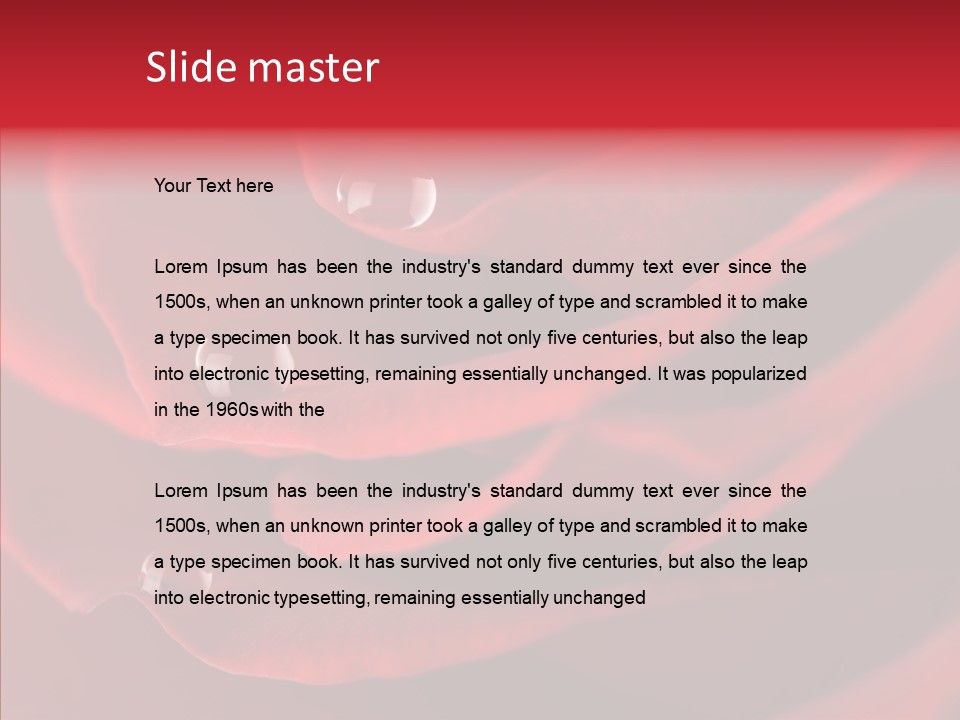 Colorful Moisture Pure PowerPoint Template