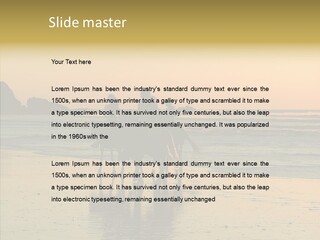Scenic Land Ocean PowerPoint Template