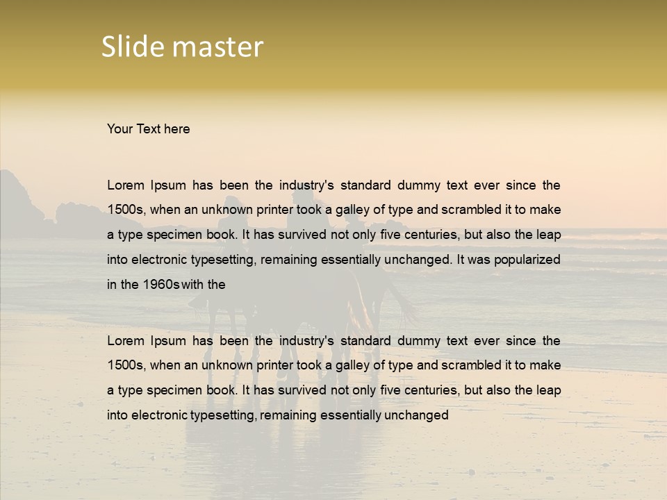 Scenic Land Ocean PowerPoint Template