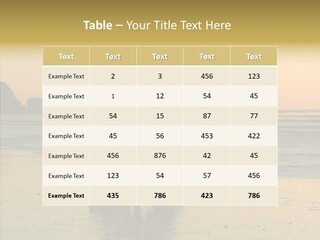 Scenic Land Ocean PowerPoint Template