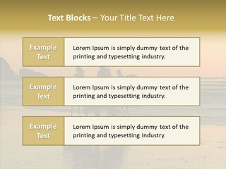 Scenic Land Ocean PowerPoint Template