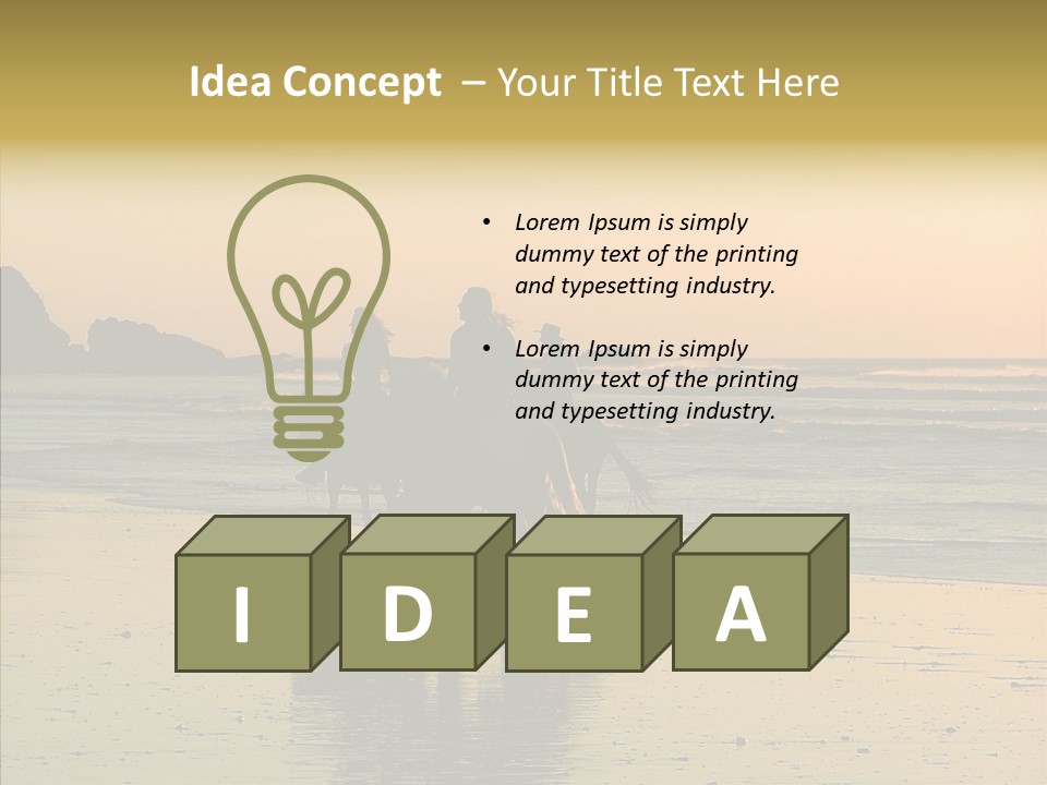 Scenic Land Ocean PowerPoint Template