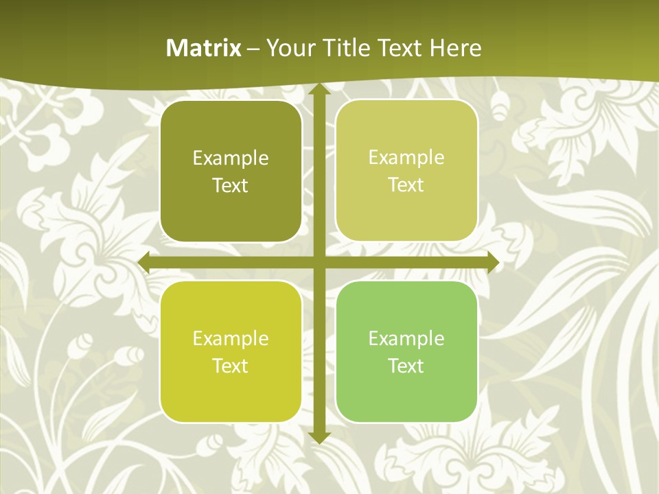 Bud Pattern Trendy PowerPoint Template