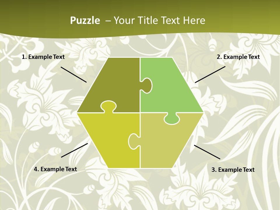 Bud Pattern Trendy PowerPoint Template