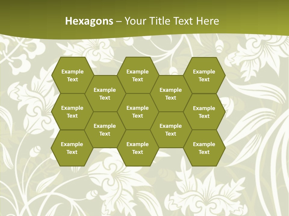 Bud Pattern Trendy PowerPoint Template