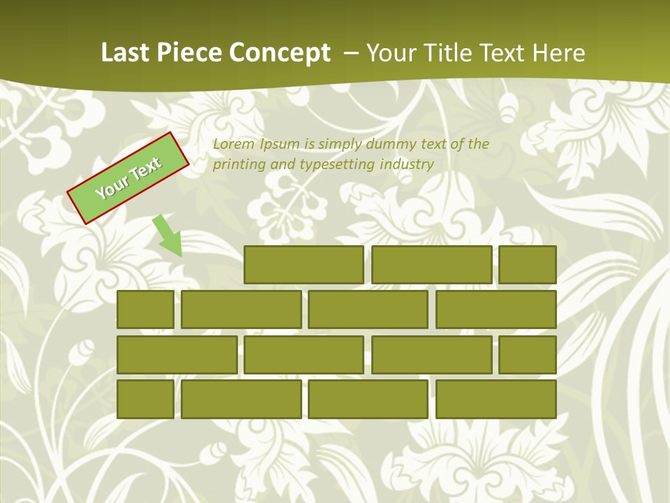 Bud Pattern Trendy PowerPoint Template