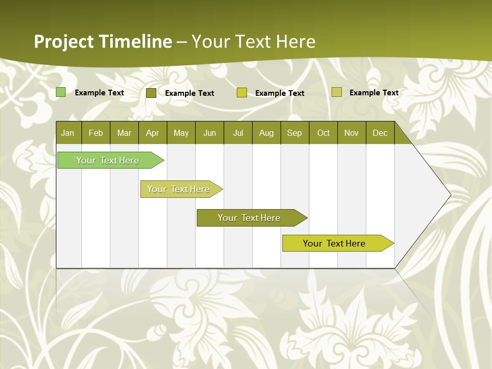 Bud Pattern Trendy PowerPoint Template