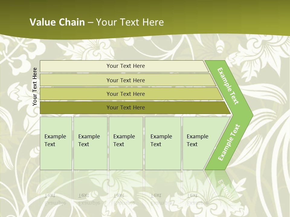 Bud Pattern Trendy PowerPoint Template