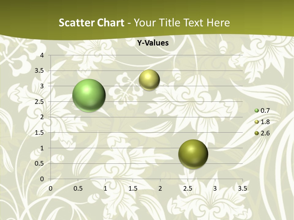 Bud Pattern Trendy PowerPoint Template