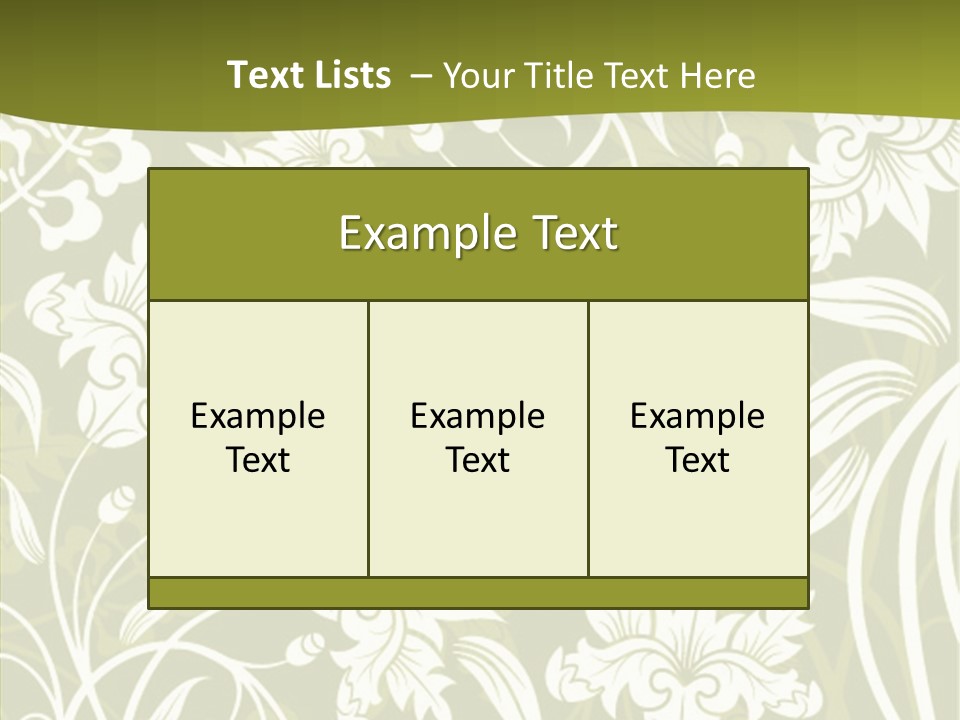 Bud Pattern Trendy PowerPoint Template