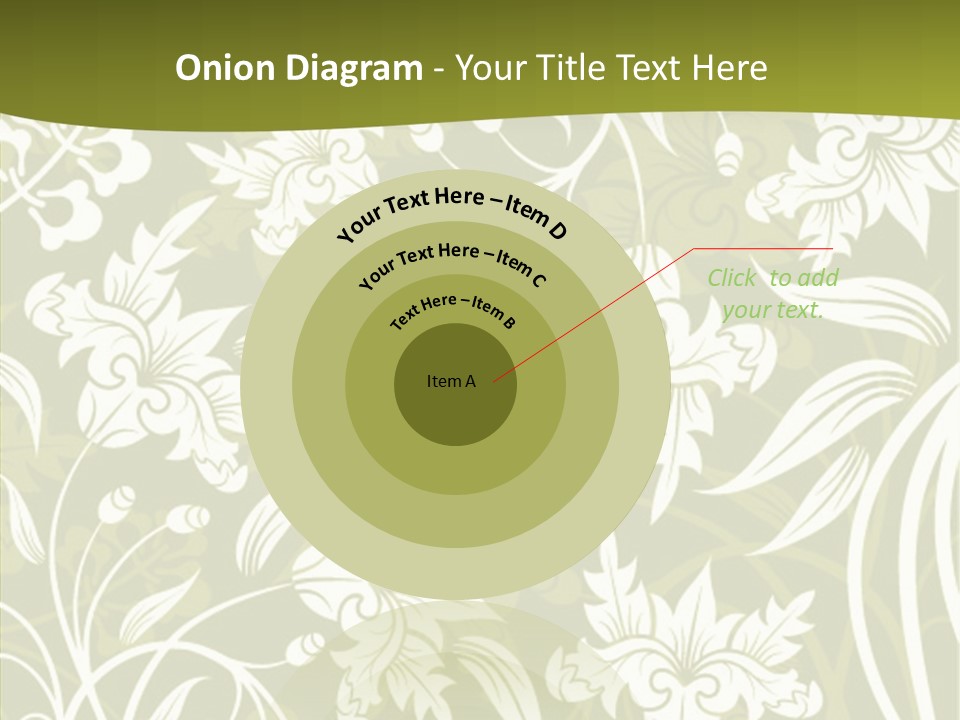 Bud Pattern Trendy PowerPoint Template