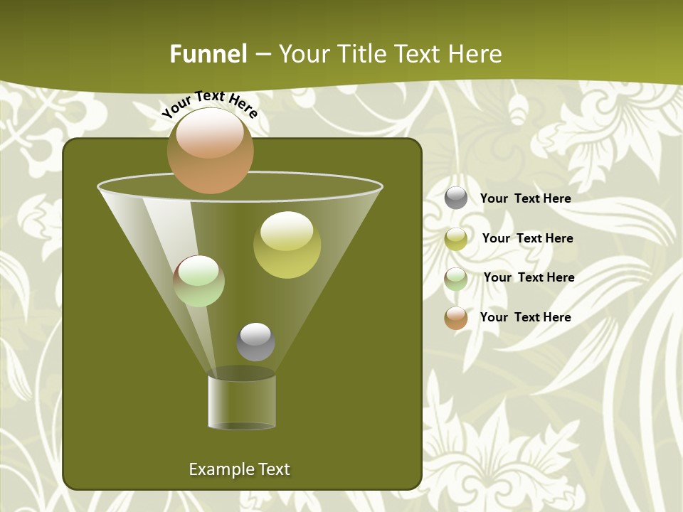 Bud Pattern Trendy PowerPoint Template