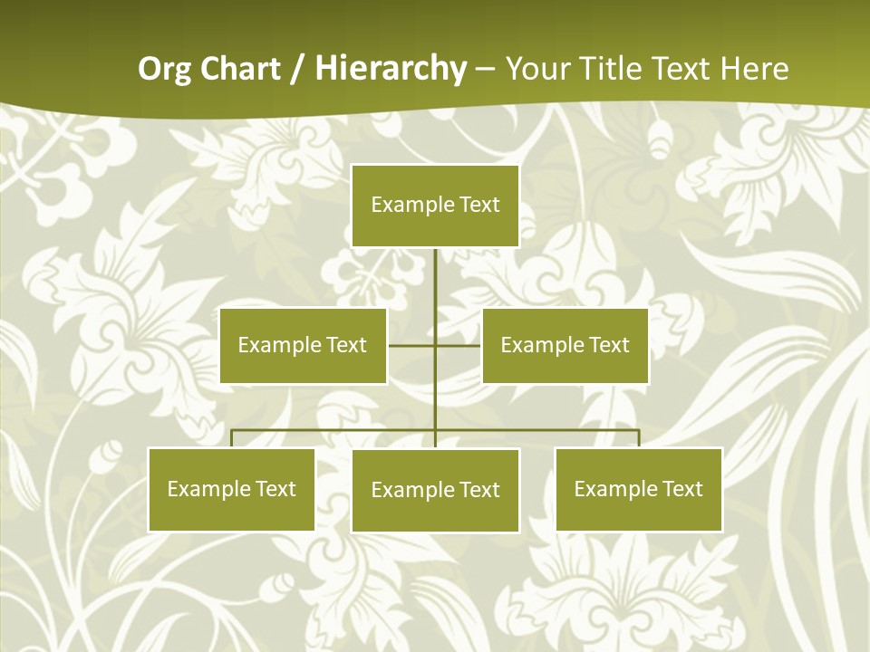 Bud Pattern Trendy PowerPoint Template