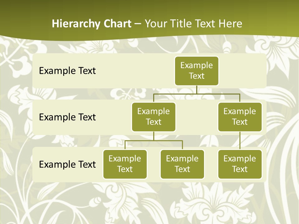 Bud Pattern Trendy PowerPoint Template
