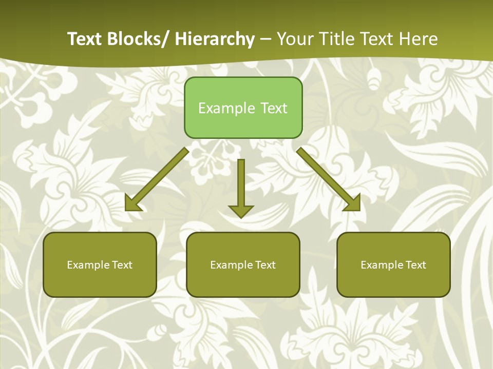 Bud Pattern Trendy PowerPoint Template