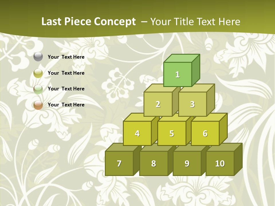 Bud Pattern Trendy PowerPoint Template