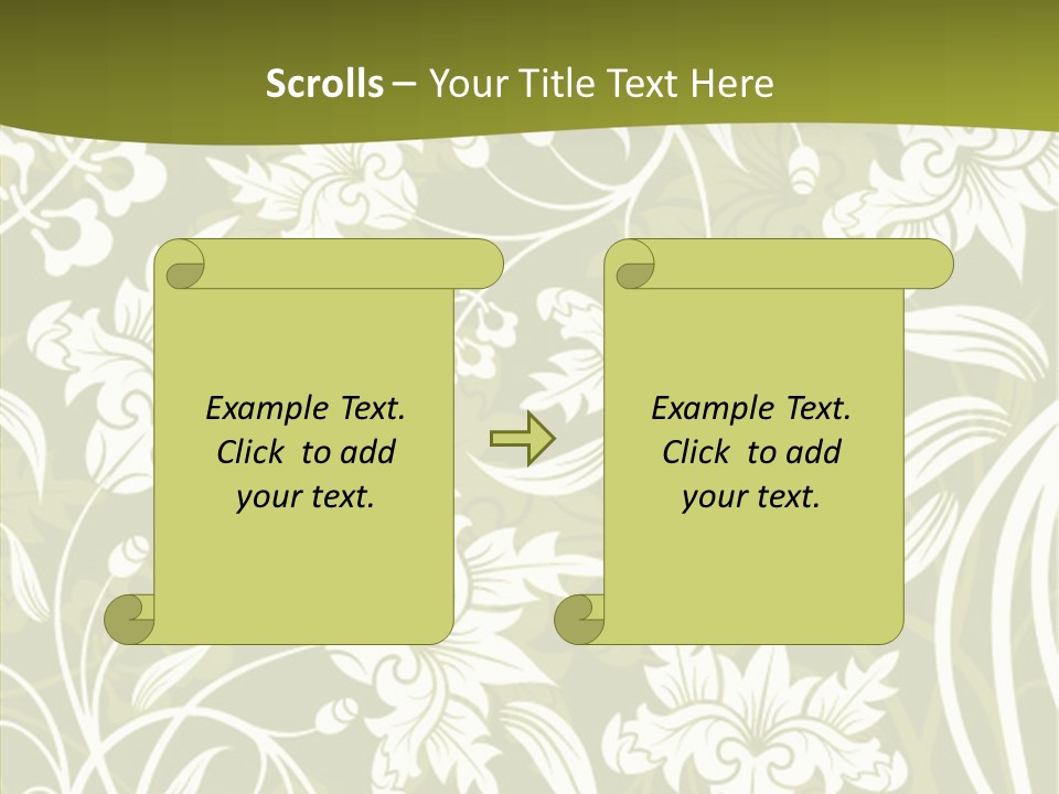 Bud Pattern Trendy PowerPoint Template