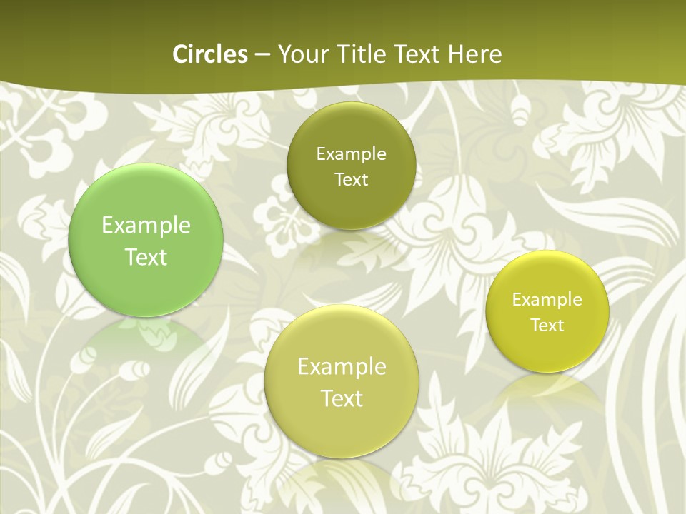 Bud Pattern Trendy PowerPoint Template