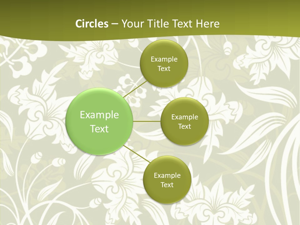 Bud Pattern Trendy PowerPoint Template