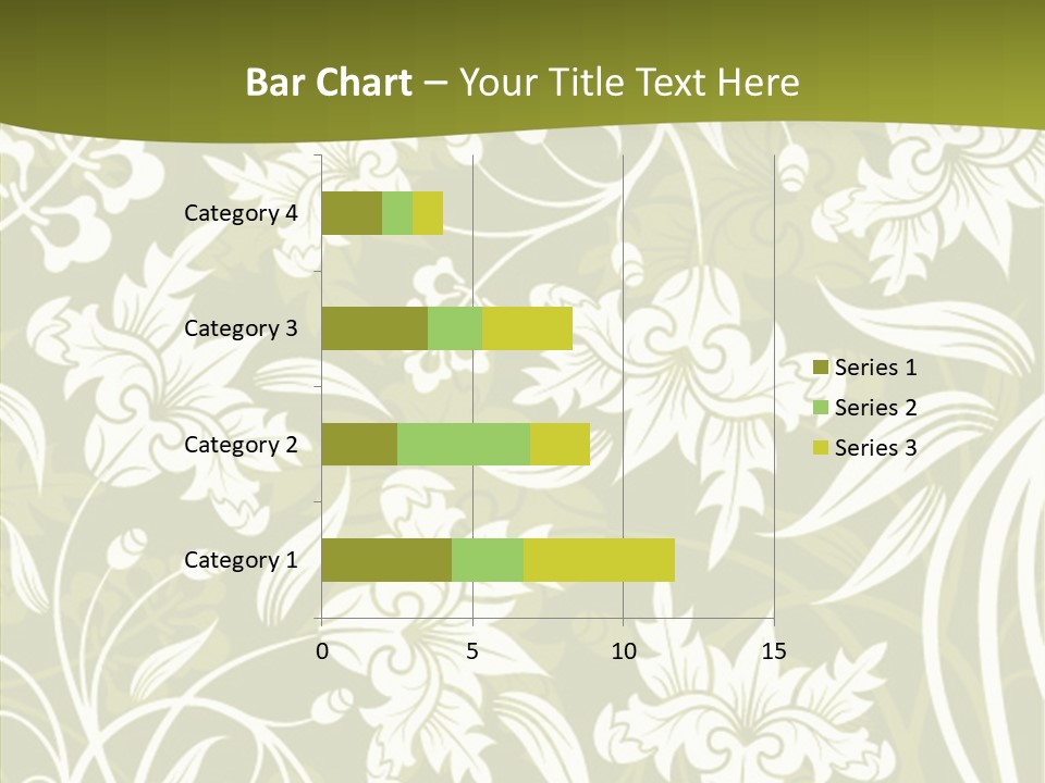 Bud Pattern Trendy PowerPoint Template