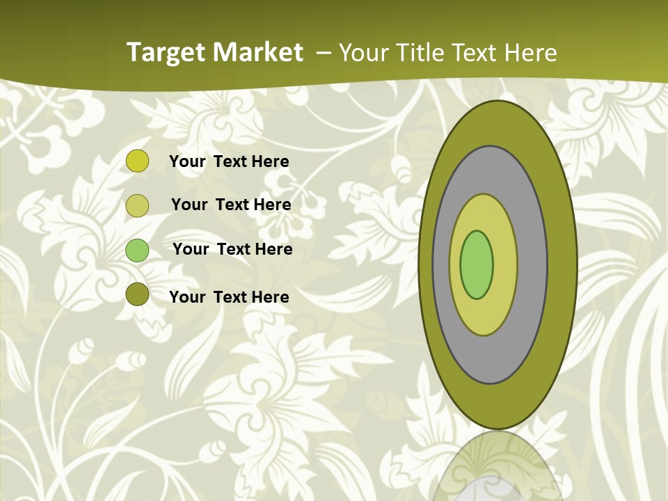 Bud Pattern Trendy PowerPoint Template