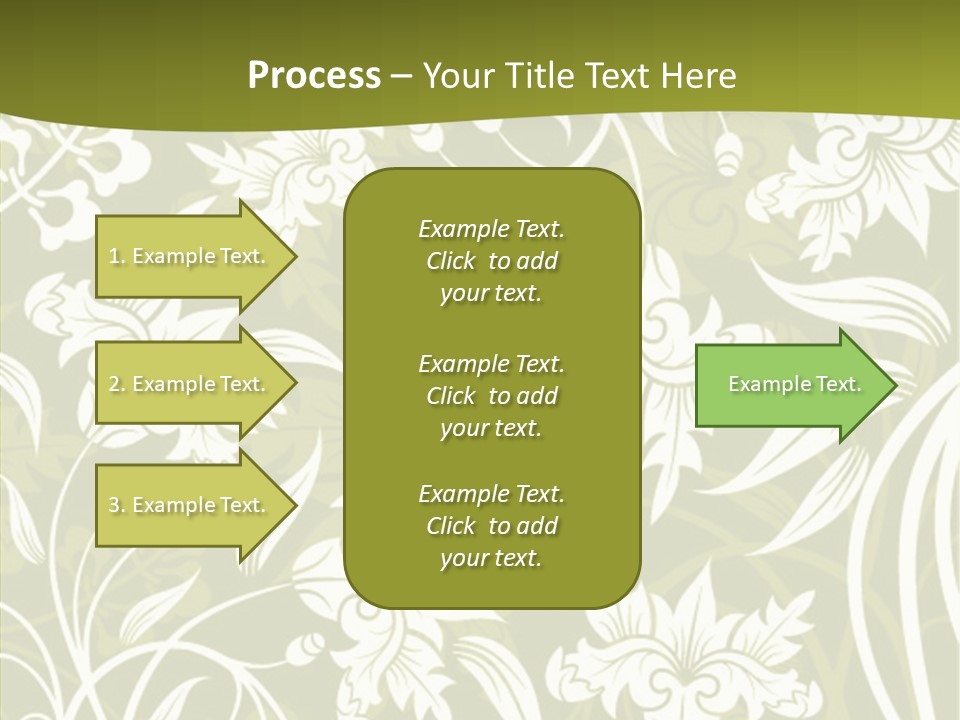 Bud Pattern Trendy PowerPoint Template