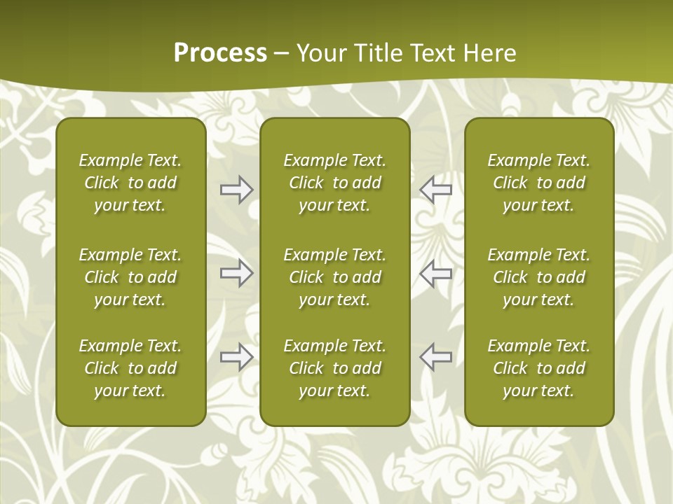 Bud Pattern Trendy PowerPoint Template