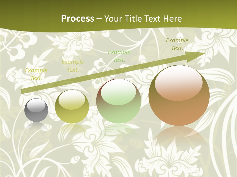 Bud Pattern Trendy PowerPoint Template