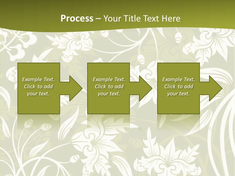 Bud Pattern Trendy PowerPoint Template