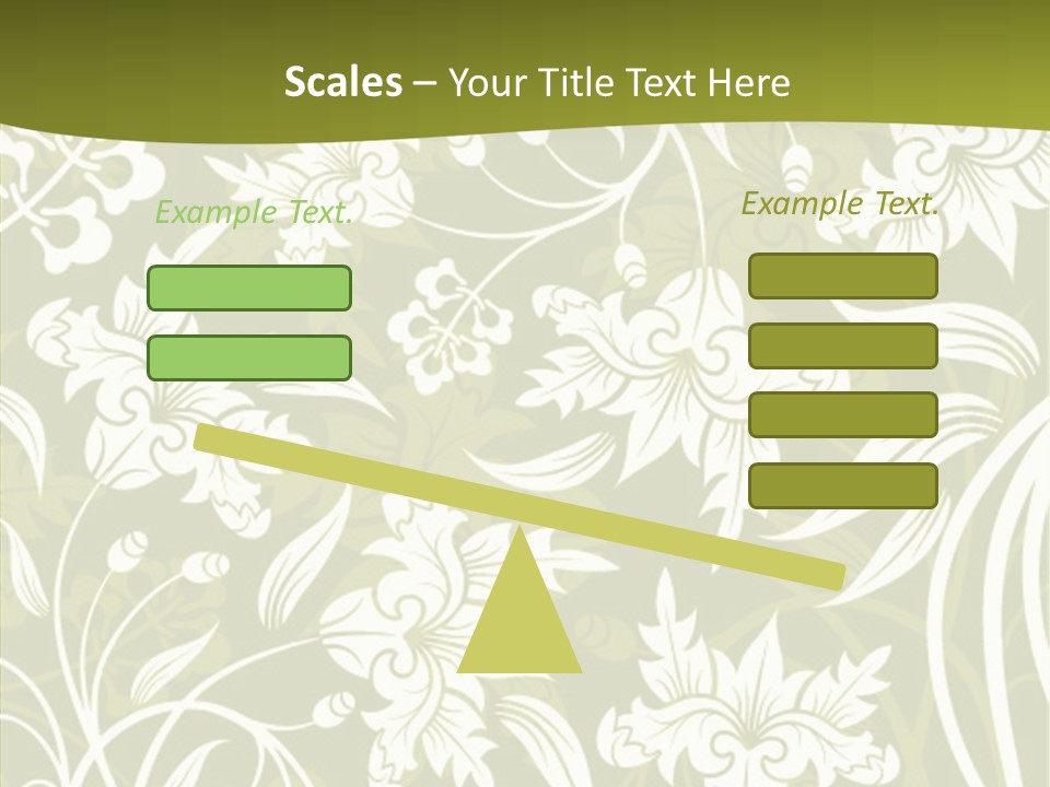 Bud Pattern Trendy PowerPoint Template