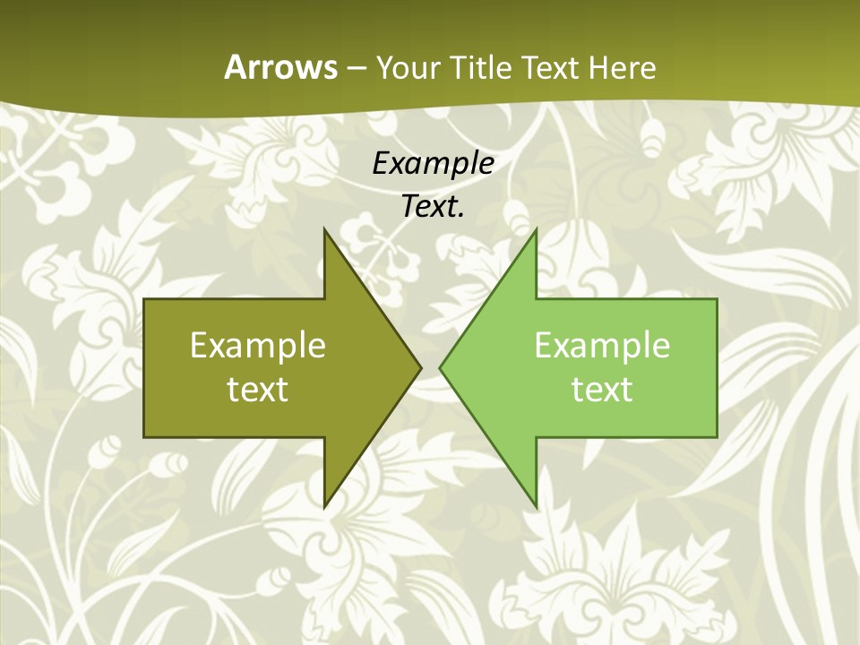 Bud Pattern Trendy PowerPoint Template