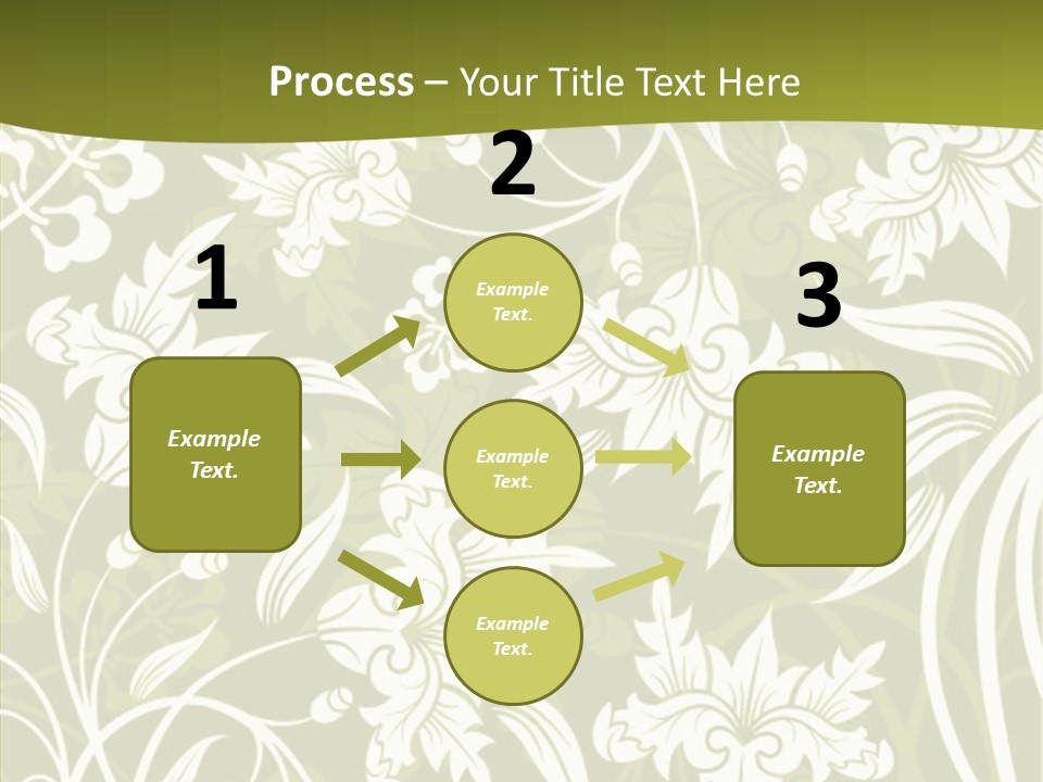 Bud Pattern Trendy PowerPoint Template