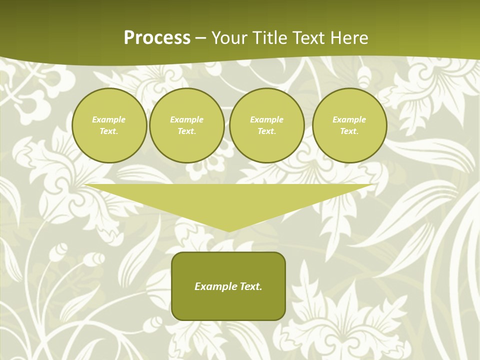 Bud Pattern Trendy PowerPoint Template