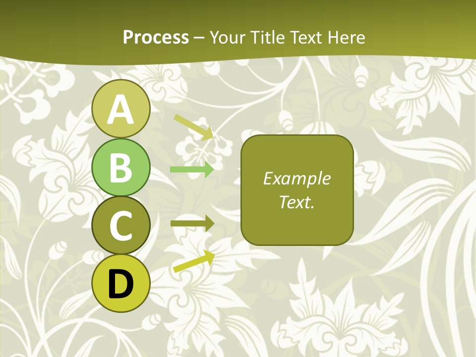 Bud Pattern Trendy PowerPoint Template