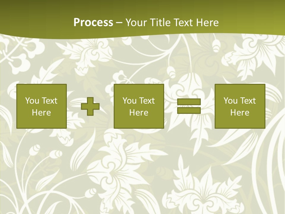 Bud Pattern Trendy PowerPoint Template