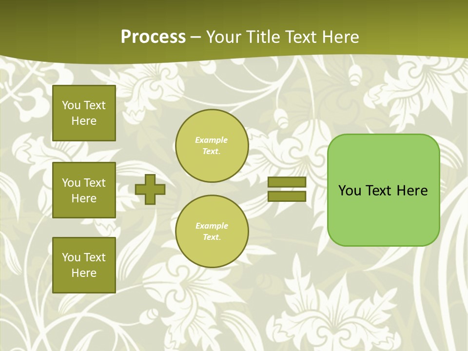 Bud Pattern Trendy PowerPoint Template