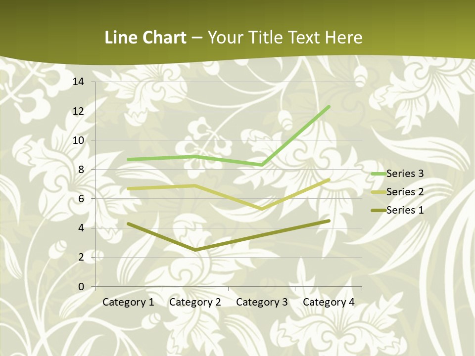 Bud Pattern Trendy PowerPoint Template