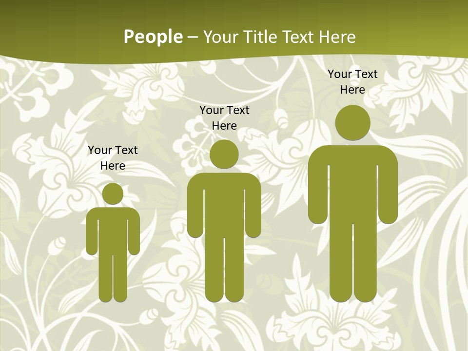 Bud Pattern Trendy PowerPoint Template