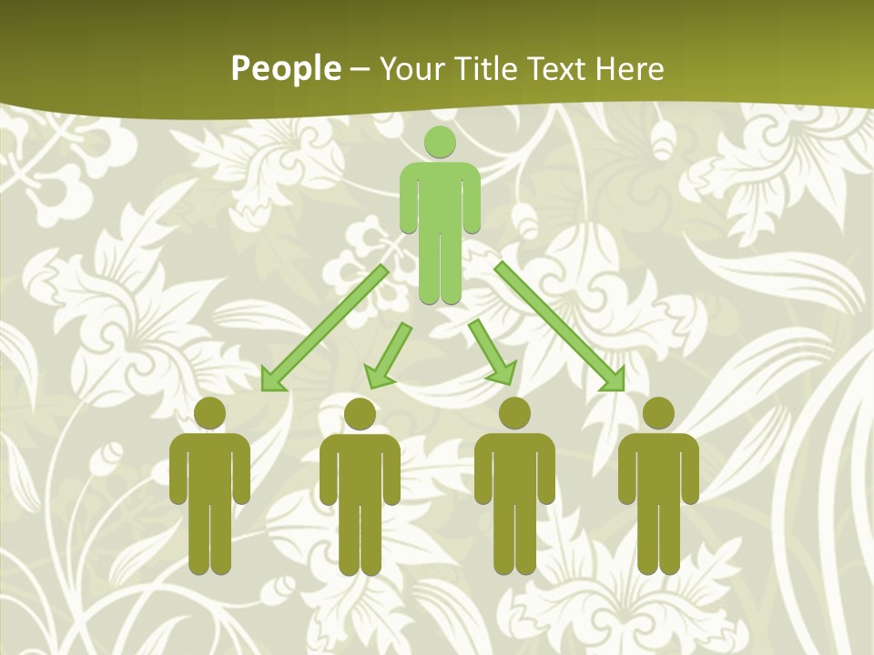 Bud Pattern Trendy PowerPoint Template