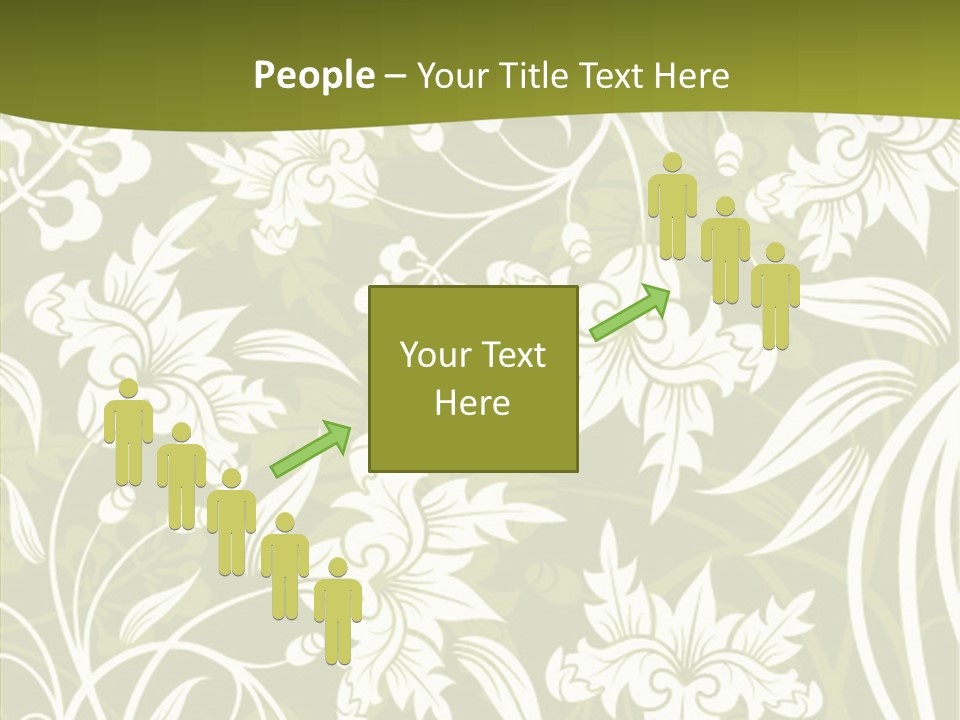 Bud Pattern Trendy PowerPoint Template