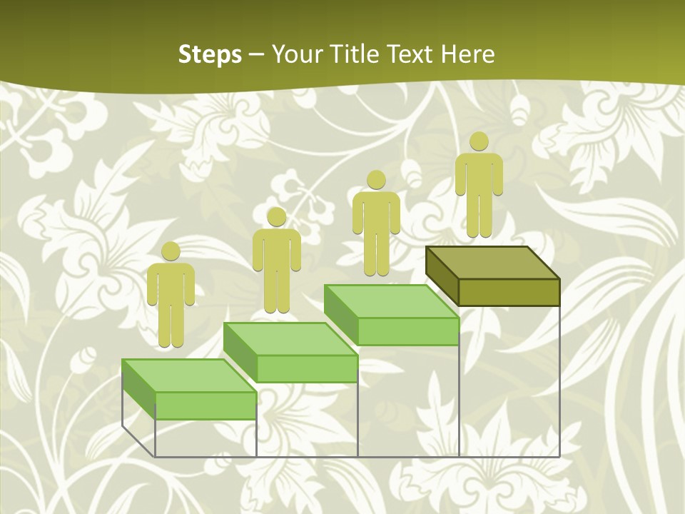 Bud Pattern Trendy PowerPoint Template