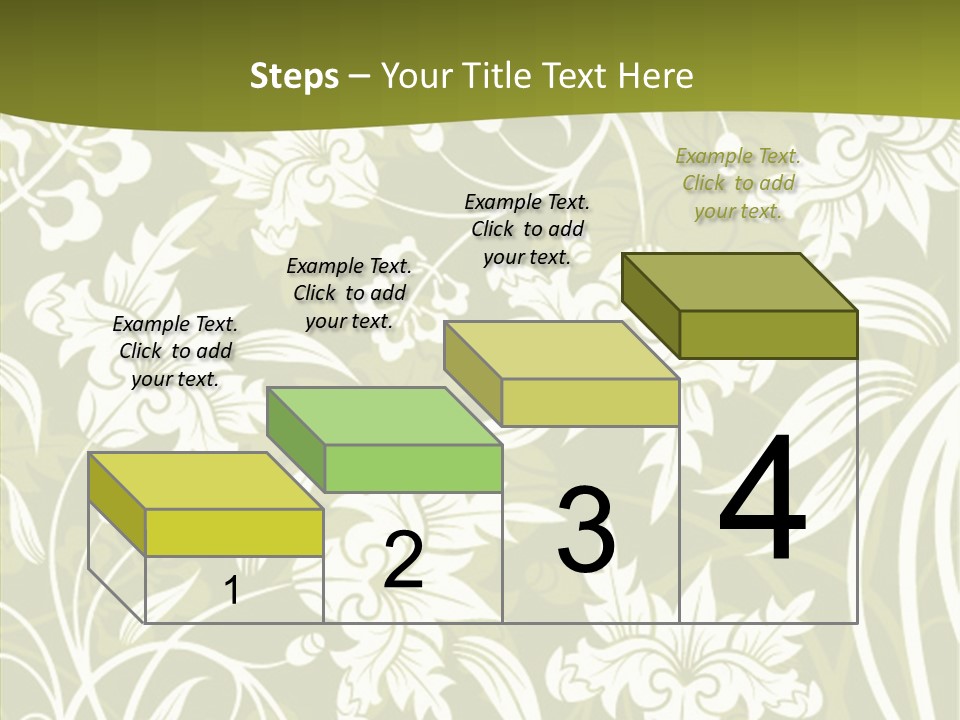 Bud Pattern Trendy PowerPoint Template